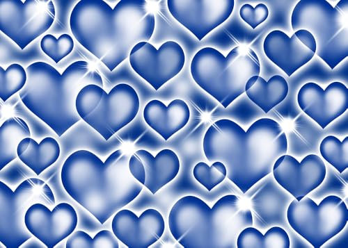 Blauer Herzhintergrund Anfang der 2000er Jahre, Sweetheart, Fotografie-Hintergrund, Glitzer, Liebesherzen, Y2K, Vintage, Valentinstag, Old School, Damen, Herren, Geburtstag, Party, Dekorationen,