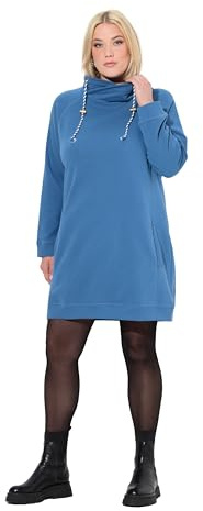 Ulla Popken Damen Kleid denimblau 46+