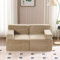 HOMYEDAMIC 2-Sitzer Cord-Sofa, Gepolstert mit Armlehnen, für Wohnzimmer und Schlafzimmer