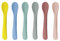SSKHE Cuillère Bébé (6PCS), Cuillères en Silicone Souples, Cuillère Bébé Apprentissage, Cuillère Bébé Beaba, Cuillère d'Entraînement, Idéale pour l'Auto-Alimentation et le Sevrage Guidé