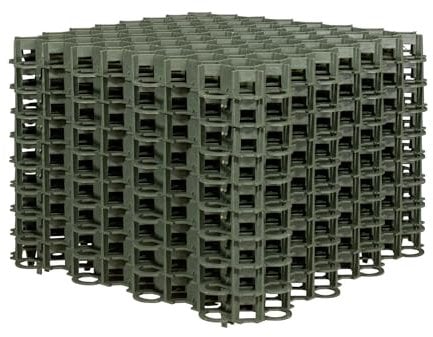 Fixkraft 10x Rasengitter Paddockplatten grün 50x50 cm – robuste Bodenwaben für Garten, 2,5 m² Stabiler Kunststoff, ideal für Wege & Einfahrten, UV-beständig, einfach zu verlegen, 10 Stück