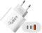 Caricatore USB-C 40W rapido - 3 porte (2 tipo C + 1 tipo A), adattatore di alimentazione universale compatibile PD & QC3.0 con cavo di ricarica rapida 1 m (offerto) per smartphone, tablet e PC