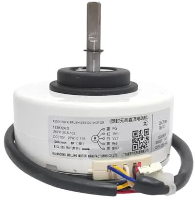 ZVVOEDMR Kompatibel Mit Hisense, Klimaanlage Mit Variabler Frequenz 1838324.D Lüfter ZKFP-25-8-102 Interner Lüfter Bürstenloser Gleichstrommotor