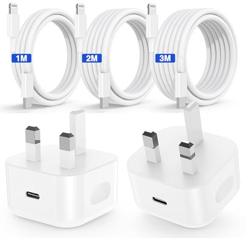 for iPhone 14 13 12 11 Pro Max Charger Fast Charging,20W iPhone Charger Usb C Plug for Apple iPhone 14 13 12 11 Plus/XS/XR/X/SE/8 7 6 Plus,UsbC to Lightning Adapter Cables 1M&2M&3M for iPad/Pro/Air