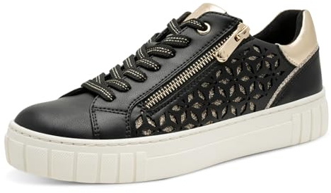 MARCO TOZZI Damen Sneaker weiches Feel Me Wechselfußbett weiches Innenfutter Vegan Modern