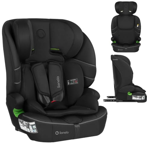 LIONELO Billy Fix i-Size Car Seat 76-150 cm with ISOFIX | ISOFIX Installation, Seat Belt Installation, 10-Level Headrest Adjustment, Side Impact Protection