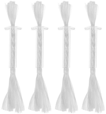 Artibetter Lampendocht Mit Röhrenhalter Für Öllampe Kerosin-Laterne Tiki-Fackeln Und Taschenlampen Ersatzdocht Für Outdoor-Camping 4 Stück