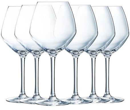 Chef&Sommelier, Weingläser, Cabernet Vin Jeune, 58 cl, 6er Set | Bleifreies Kristallglas, Weinkelche mit Stiel für die Verkostung, spülmaschinenfest, dauerhafter Glanz, als Geschenk geeignet