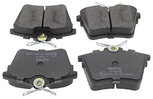 Mapco 6756 Bremsbeläge (4 Stück) | Kompatibel mit: CITROËN C5 III, C5 III Break, PEUGEOT 407, 407 Coupe, 407 SW, 607