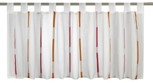 Scheibengardine Calypso - 140x48, rot