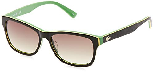 Lacoste L683S L683S 315 55 Rectangular Sunglasses 55, Dark Green/Green