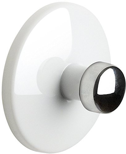 Spirella Handtuchhaken Haken Selbstklebend Bad und Küche Bowl Handtuchhalter Kleiderhaken Ohne Bohren Ø5 cm - Weiß