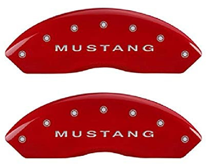 MGP Caliper Covers 10198SMBPRD Bremssattel-Abdeckung, Mustang/Bar & Pony, Rot