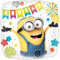 Amscan 3615901 - Standard Folienballon Minion Party, 43 cm, Geburtstag, Happy Birthday, Heliumballon