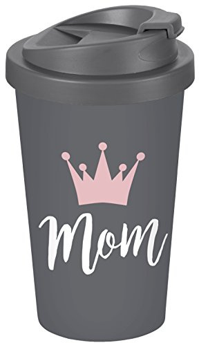 infinite by GEDA LABELS (INFKH) Coffee To go Becher Mom Coffee To go Becher, Kunststoff, Grau, cm, 9 x 9 x 17 cm, 1 Einheiten