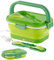 Rosenstein & Söhne Barattoli per alimenti isolati - Thermobox elettrico: Lunch box termica elettrica, Posate multifunzionali, 0,8 litri (Scatola calda, Scaldavivande, Contenitori per alimenti)