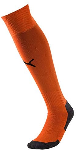 PUMA Herren Team Liga Socks Core Stutzen, GOLDEN POPPY-Puma Black, 5 EU