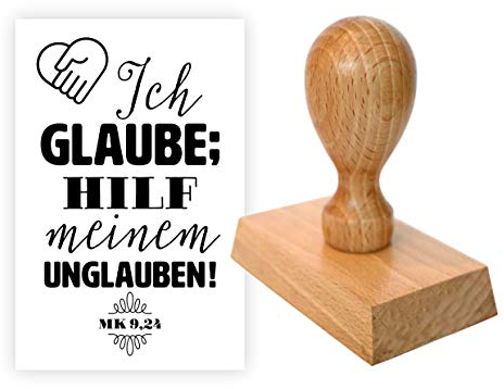 Stempel: Ich glaube; hilf meinem Unglauben! (Mk 9,24)