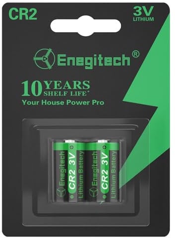 Enegitech CR2 Batterie, 3V Lithium Einwegbatterien CR15H270 für Golf Entfernungsmesser, Alarmanlage, Smart Switch Toggle, Instax Aquare SQ 1/SQ 6 Nicht Wiederaufladbar (CR2 2 Pack)
