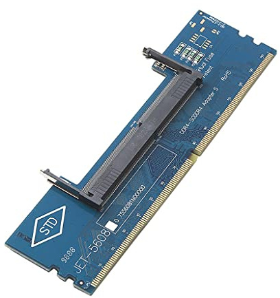 Shiwaki Carte d'adaptateur DDR4 RAM pour ordinateur portable, Interface DIMM, Modèle 7ef6bf9e6ad1fcbb9701d152c3bc2a5a, Dimensions 130 x 40 x 10 mm