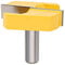 Bestgle Broca de fresadora de limpieza de fondo grande de 1/2 pulgada, broca de ranurado CNC, herramienta de fresado para carpintería, diámetro de corte de 2-1/4 pulgadas