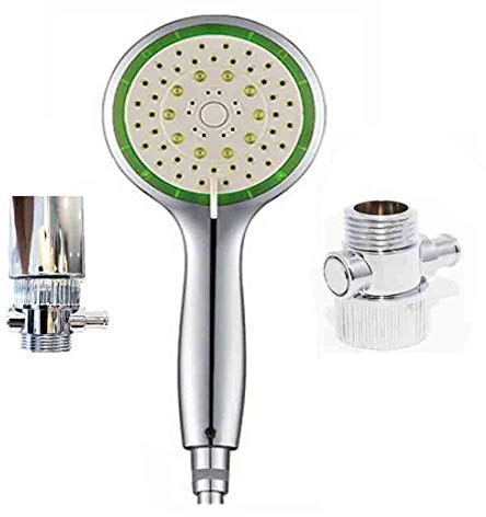 Water Saving Shower Head with Stop Valve Motorhome/Camper Van/Caravan/Home - Eco