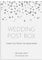 PMPrinted Silver Effect Confetti Design A5, A4 Or A3 Personalised Wedding Post Box Table Sign
