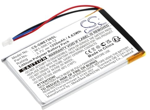 TCTK Akku 1250mAh Kompatibel mit [Garmin] Edge 605, Edge 705, NUVI 465 Ersetzt 361-00019-12 FBA