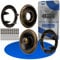 Näh-freie Druckknöpfe Set, Ø 10 mm aussen, 20 Paare, in Bronze, aus Messing, Kit ohne Zange, Druckknopf für Bekleidung, Bastelarbeiten, DIY Projekt, Zackenring Druck Knopf, Reparatur Knöpfe Nähzubehör