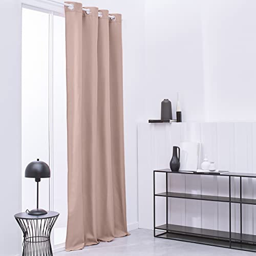 Today Rideau Isolant Thermique 140X240 Uni Essential Rose des sables