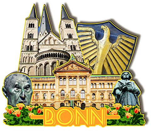 Orlybar Bonn Germany Holzmagnet, 3D-Kühlschrankmagnete, Reise-Sammlerstück, Souvenirs, Dekorationen, handgemachtes Handwerk, TangZJ-782