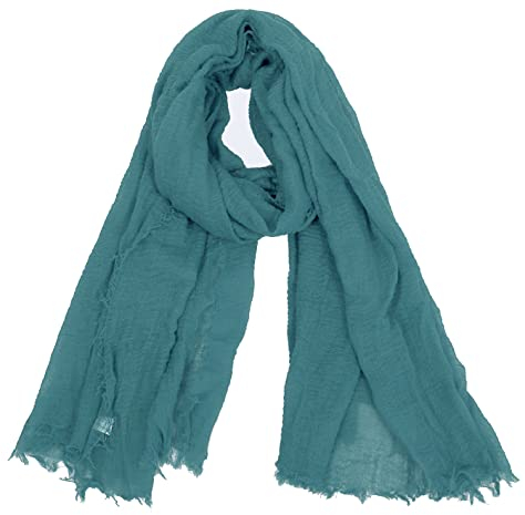 Van Der Rich ® - Schal mit fein gekreppter Oberfläche für Damen und Herren (67-Ente, One Size)