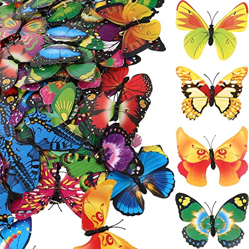 COHEALI 100 Stücke Schmetterling Brosche Anstecknadel Schmetterling Geschenke Schmetterling Dekor Kunststoff Brosche Schmetterling Gastgeschenke