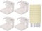 Verstellbarer Getränkehalter, 4PCS klappbarer Getränkehalter mit Befestigungsschrauben, Wandmontage Becherhalter kann fast jede Größe Flasche oder Dose halten, faltbarer (Weiss)