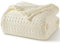 PHF Decke aus 100 % Baumwolle, Waffelgewebe, Doppelgröße, weich, leicht, atmungsaktiv, gemütliche Sommerdecken für Bett, luxuriöse, ästhetische, gewebte Bettwäsche für Heimdekoration, 167,6 x 228,6 cm