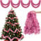 Aitsite 20M/Pack of 10 Lametta Weihnachtsbaum, Lametta Rosa Weihnachtsdeko Weihnachtsbaum Girlande Weihnachten deko Party Weihnachtsfeier Weihnachtsdekoration Hängende Geburtstagsparty Dekoration