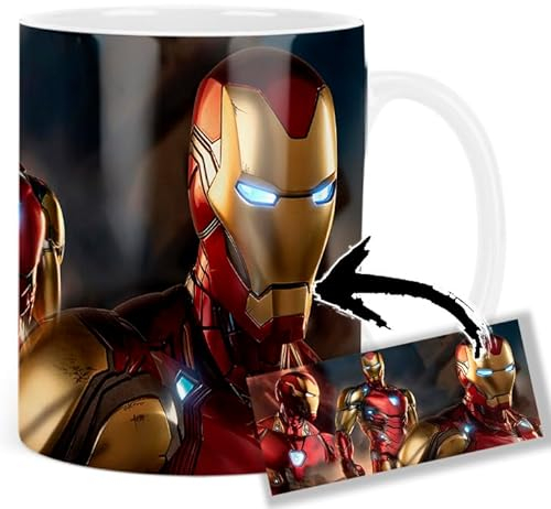 MUGSVILLE Iron Man Tasse Ceramique Mug
