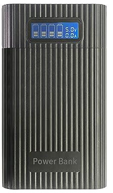 NATEFEMIN 4x18650 Power Bank Case, 18650 Battery Holder Storage Case DIY Plastic Case Battery Charger Box for Phone (without battery)