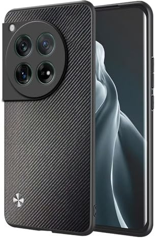 EASSGU Hülle für OnePlus 12 5G (6.82 Inches) Handyhülle im Business Stil mit PU Lederrückseite - Kevlar