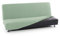 FAVERTI® Sofabezug Click Clack 3-Sitzer von 160 bis 200 cm | Modell Novelle | Türkis | Super elastischer Bezug ideal für jedes Sofa Bett | Qualitätsschutz Jacquard Touch Baumwolle