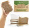 AIRNEX Paquete de 6 esponjas de cocina naturales, de celulosa y cáscara de coco, sin olor, sin arañazos, de nogal, respetuosas con el medio ambiente, de secado rápido, para lavar platos