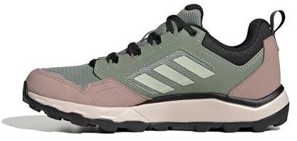 adidas Women's Terrex Tracerocker 2 Gore-TEX Trail Running Shoes, Silver Green/Linen Green/Warm Clay, 7 UK