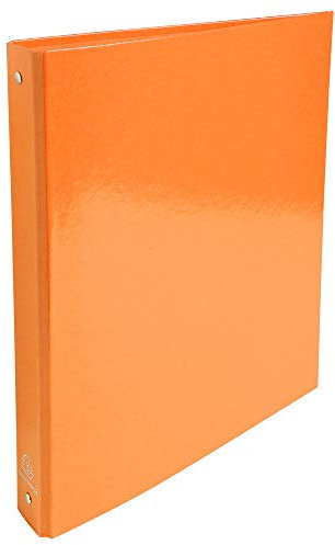Exacompta - Art.-Nr. 519294E - Karton mit 10 starren Ordnern Iderama - 4 runde Ringe Durchmesser 30 mm - Rücken 40 mm - Außenmaße 32 x 26 cm - Format A4 - Farbe: Orange