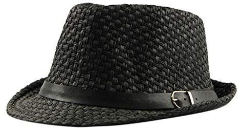 BOTCAM Cap Schwarz Herren Breite Strohhüte für Damen, Herrenhut, Hut für -Sommerkrempe, Sonnenhut, Baseballmützen Cap Reinigungsset (Black, One Size)