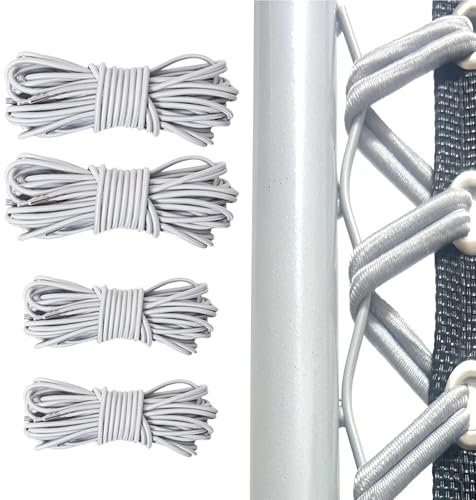 Hugwish gummischnur für Zero Gravity Chair Universal Ersatzkordeln für relaxsessel Garten 4pcs (2x2.2m+2x1.4m), Das Kurze Seil ersetzt den oberen Teil das Lange Seil ersetzt den unteren Teil