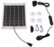 FLEXMAN Solar Wasserpumpen Set, 20 W, Tauchfähig, Verstellbares Wasservolumen, Solar Brunnenpumpen Set mit Schalter für Brunnen, Teich, Vogelbad, Bewässerung