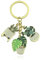 CAOXIAN Succulent plante porte-clés mignon dame potted porte-clés sac pendentif voiture porte-clés feuille verte anneau clé pour plante obsessed femme couple amis cadeau, vert, M