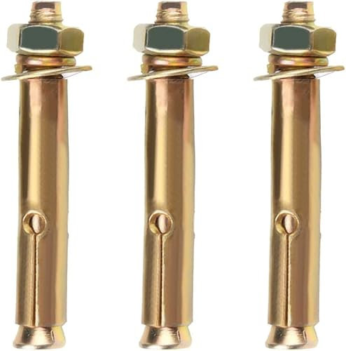 Ankerbolzen, Keilanker, Sechskantbolzenhülse Betonanker Externer Spreizbolzen(M14*100/3 Pieces)