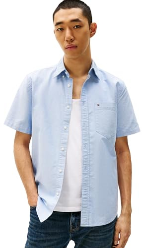 Tommy Hilfiger Men’s Short Sleeve Linen Blend Shirt