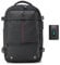 CELIMS - Zaino da Viaggio con Sottovuoto + Pompa ad Aria | Zaino da Viaggio | Estensibile | Scomparto per Laptop | Chiusura a Lucchetto TSA | Tessuto Impermeabile | Nero